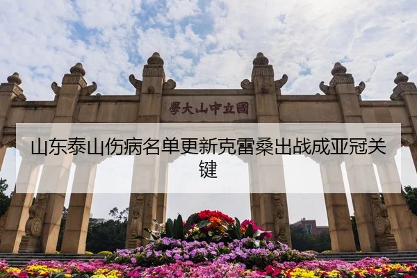 山东泰山伤病名单更新克雷桑出战成亚冠关键